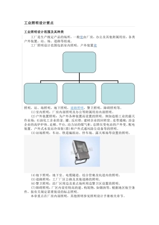 工业照明设计要点