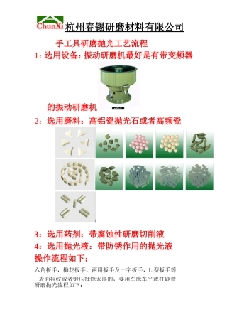 手工具抛光流程