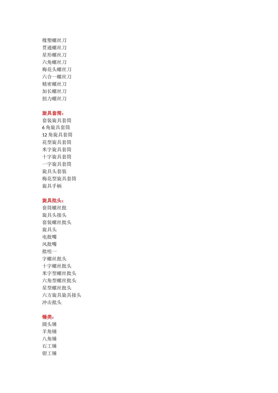 五金产品分类_第3页