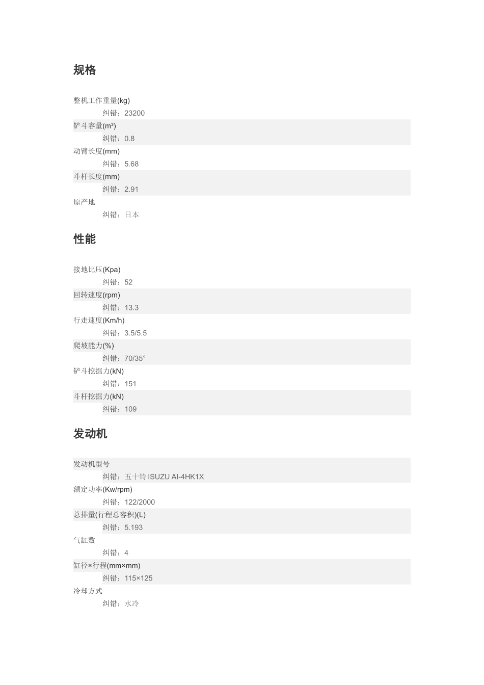 日立250挖掘机价格及基本参数_第2页