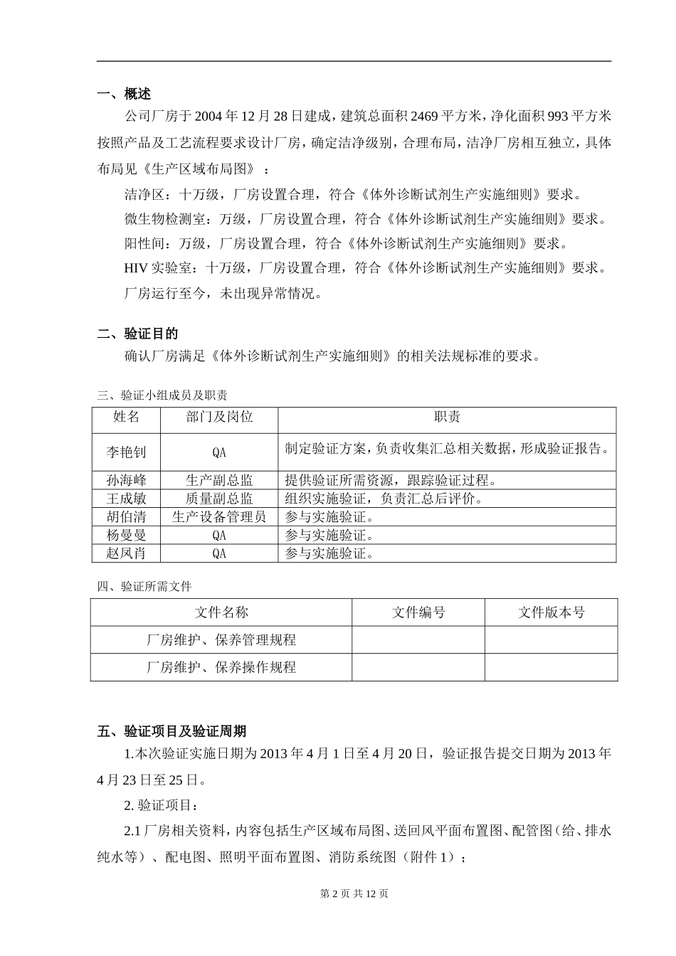 洁净厂房验证方案_第2页