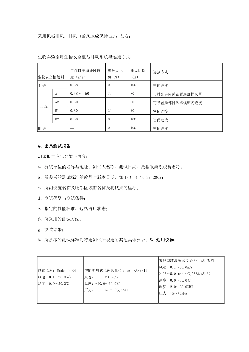 风量和风速的检测及评定标准_第3页