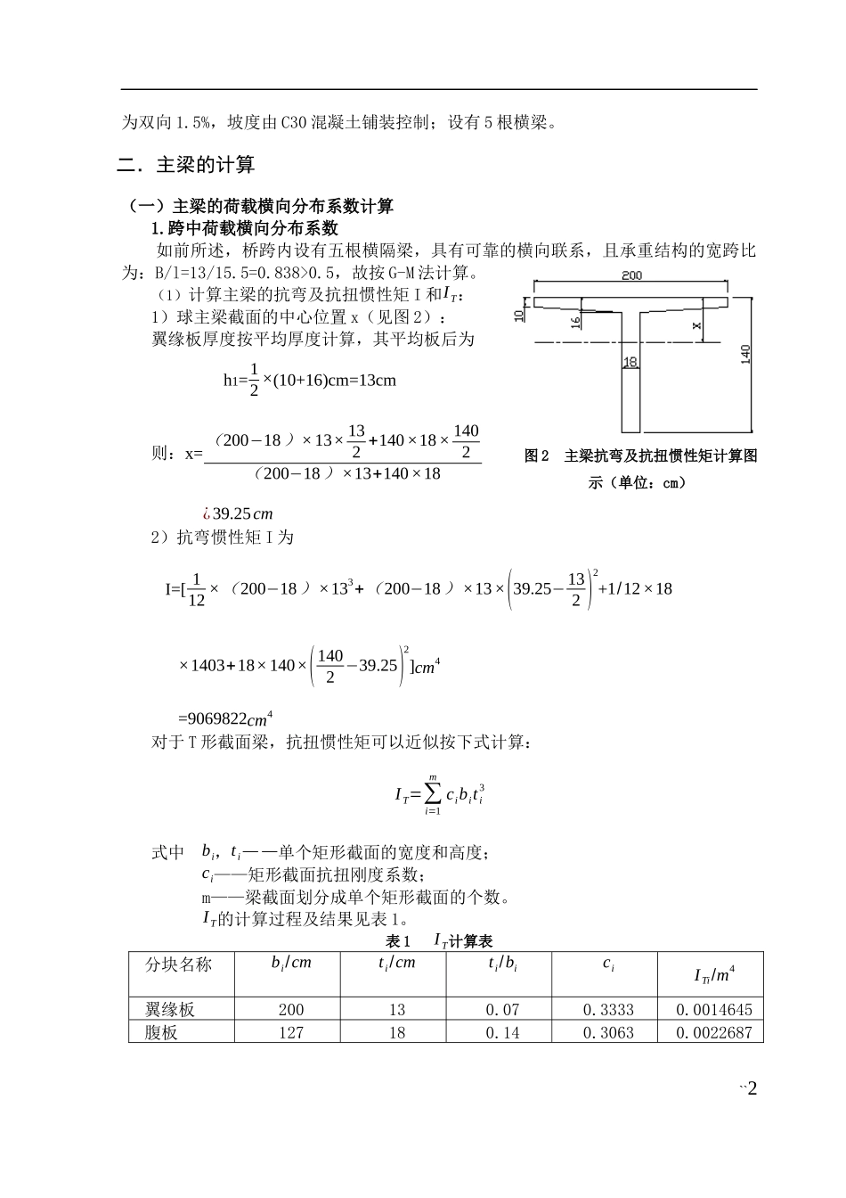 装配式钢筋混凝土简支T形梁桥设计_第2页