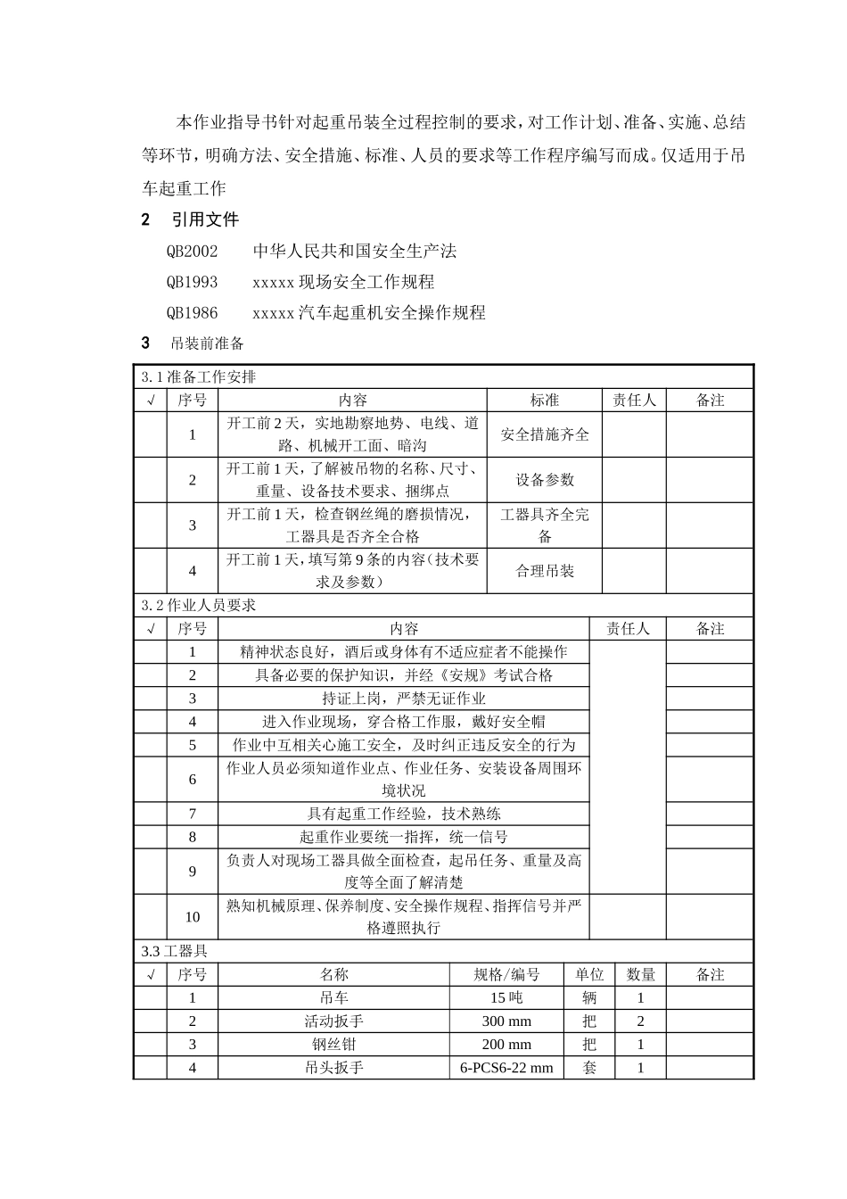 起重吊装全过程作业指导书_第2页