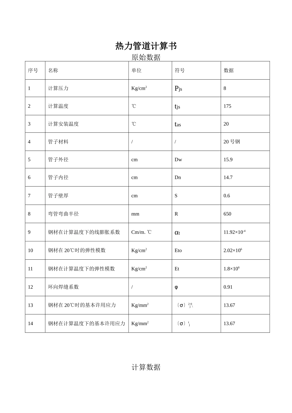 管道应力计算_第1页