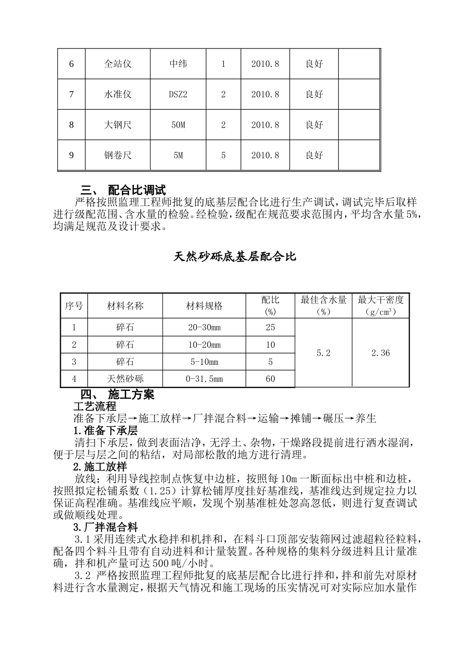 天然砂砾底基层试验段施工总结_第3页