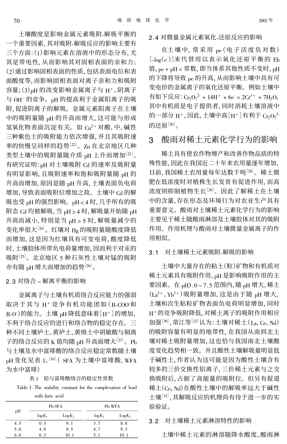 酸沉降对土壤地球化学过程的影响_第3页