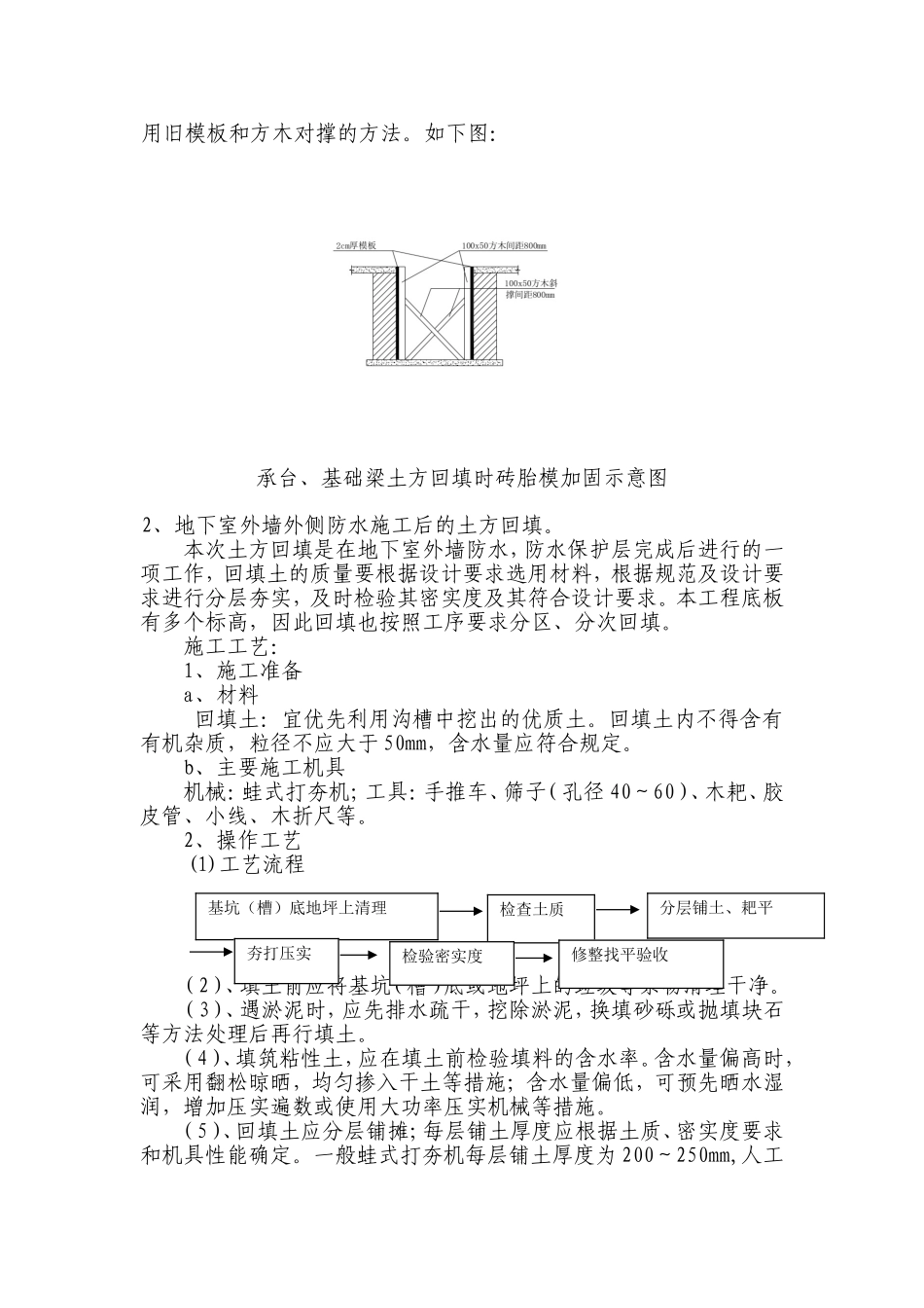 人工挖孔桩(e轴～t轴)地梁、承台、砖胎模施工方案_第3页