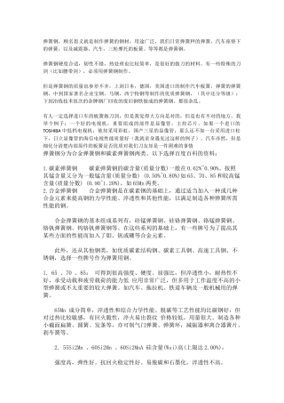 知识贴 弹簧钢介绍