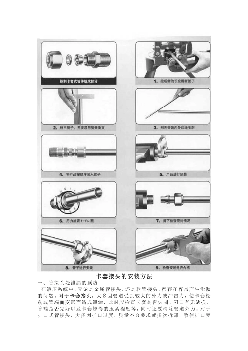 卡套管路连接及安装方法_第2页