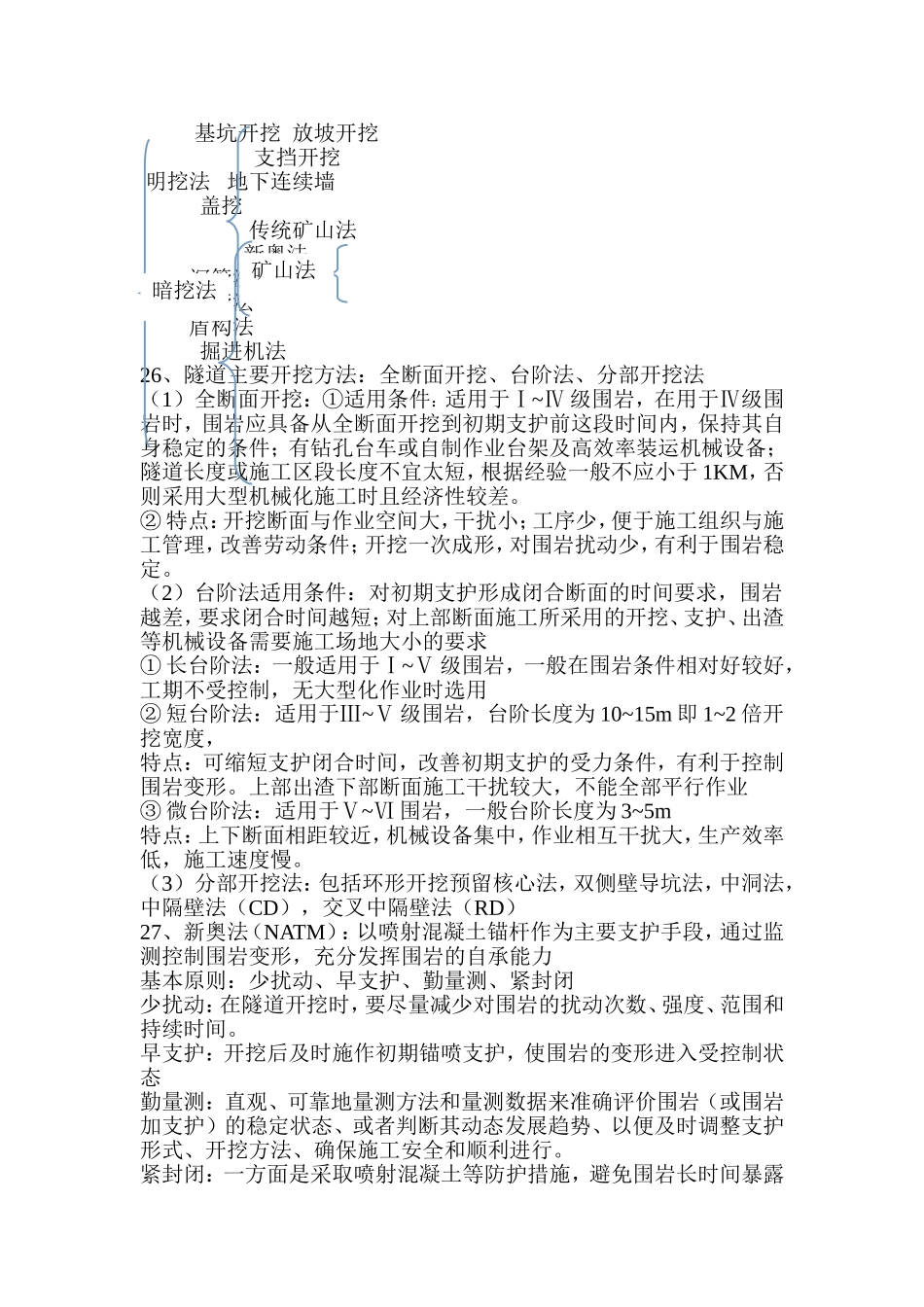 隧道工程考点_第3页