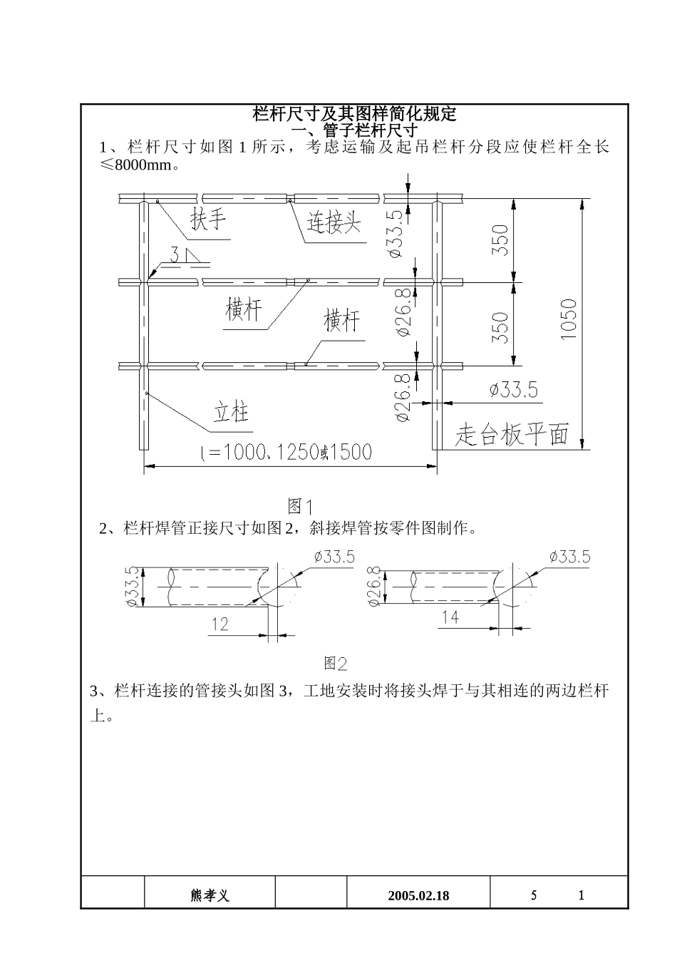 栏杆尺寸及其图样简化规定_第3页