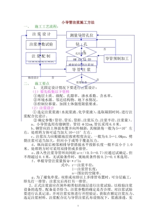 小导管注浆施工方法