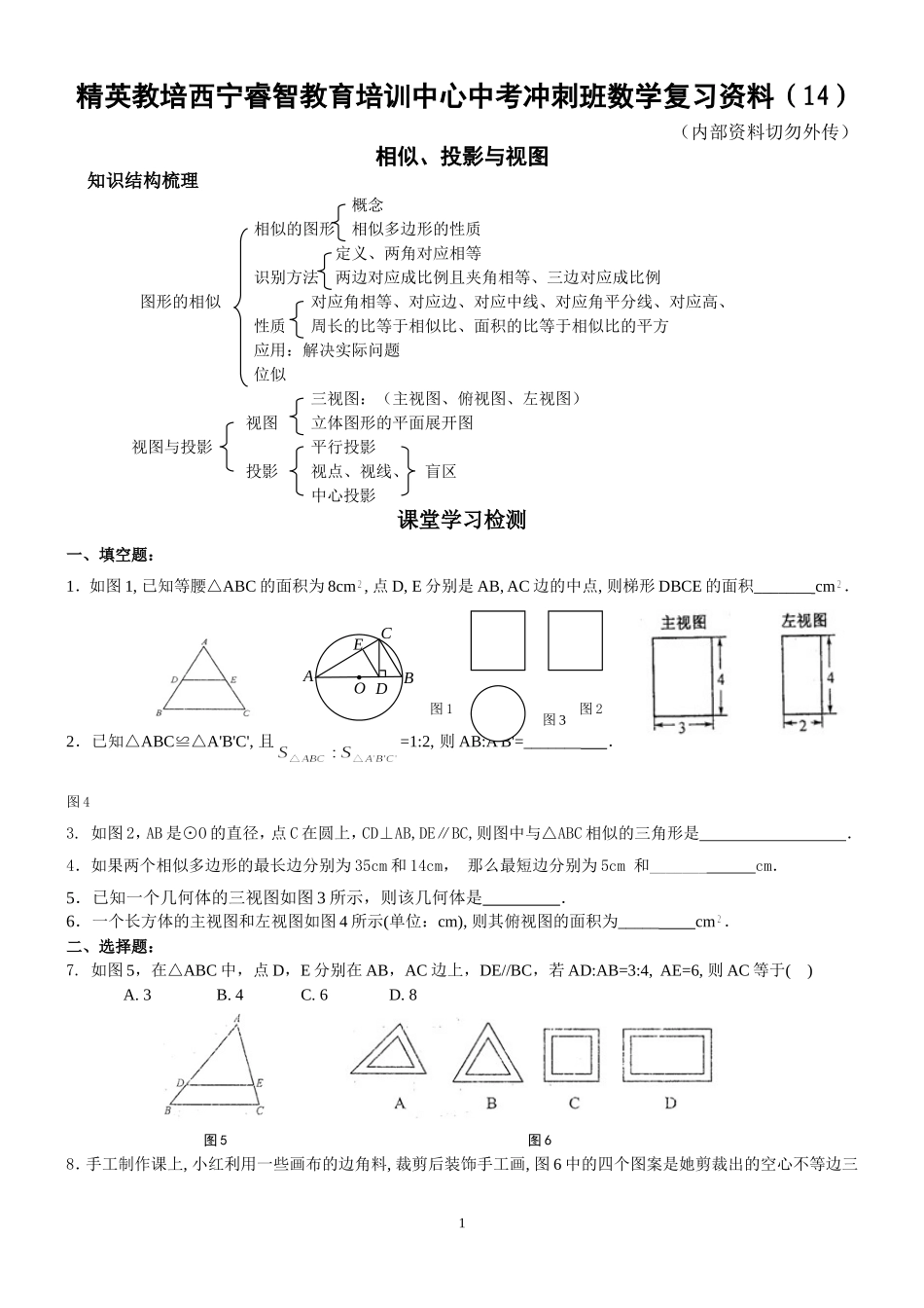 精英教培相似、投影图视图4页13+1_第1页
