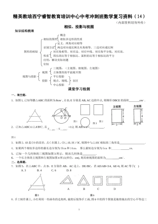 精英教培相似、投影图视图4页13+1