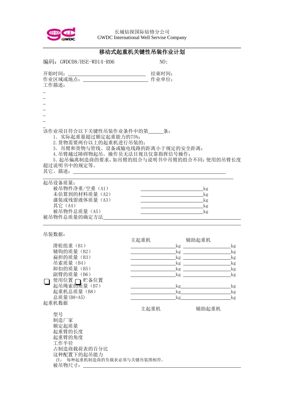 吊装作业安全检查表_第3页