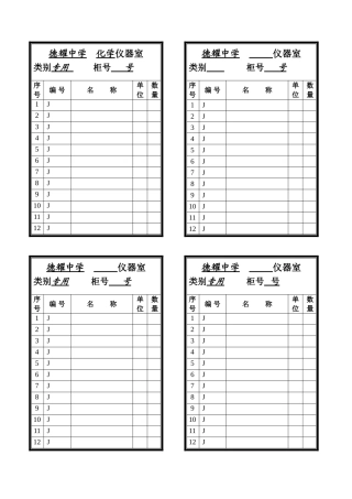 实验室仪器柜签