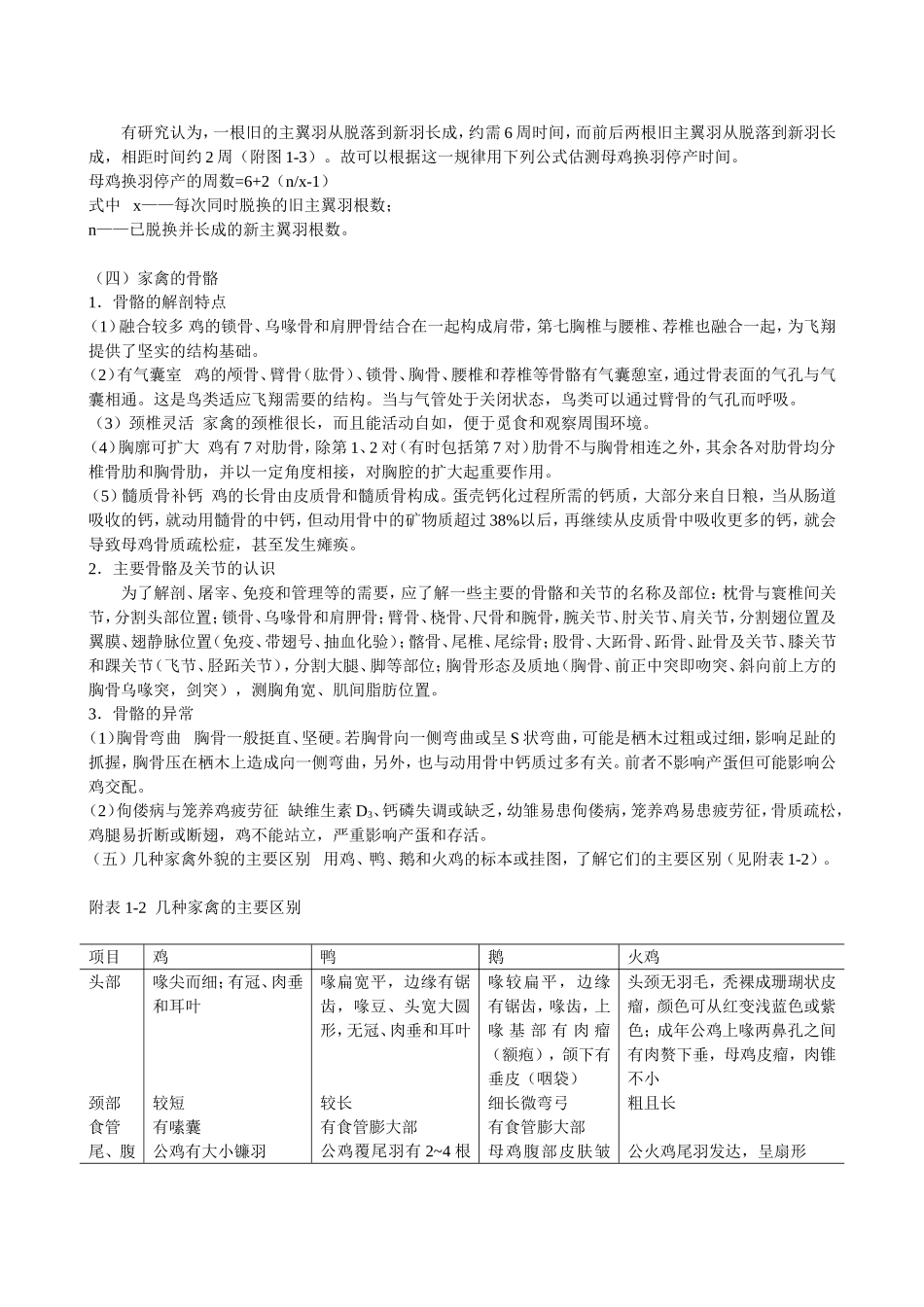 家禽生产学实验实习指导_第3页