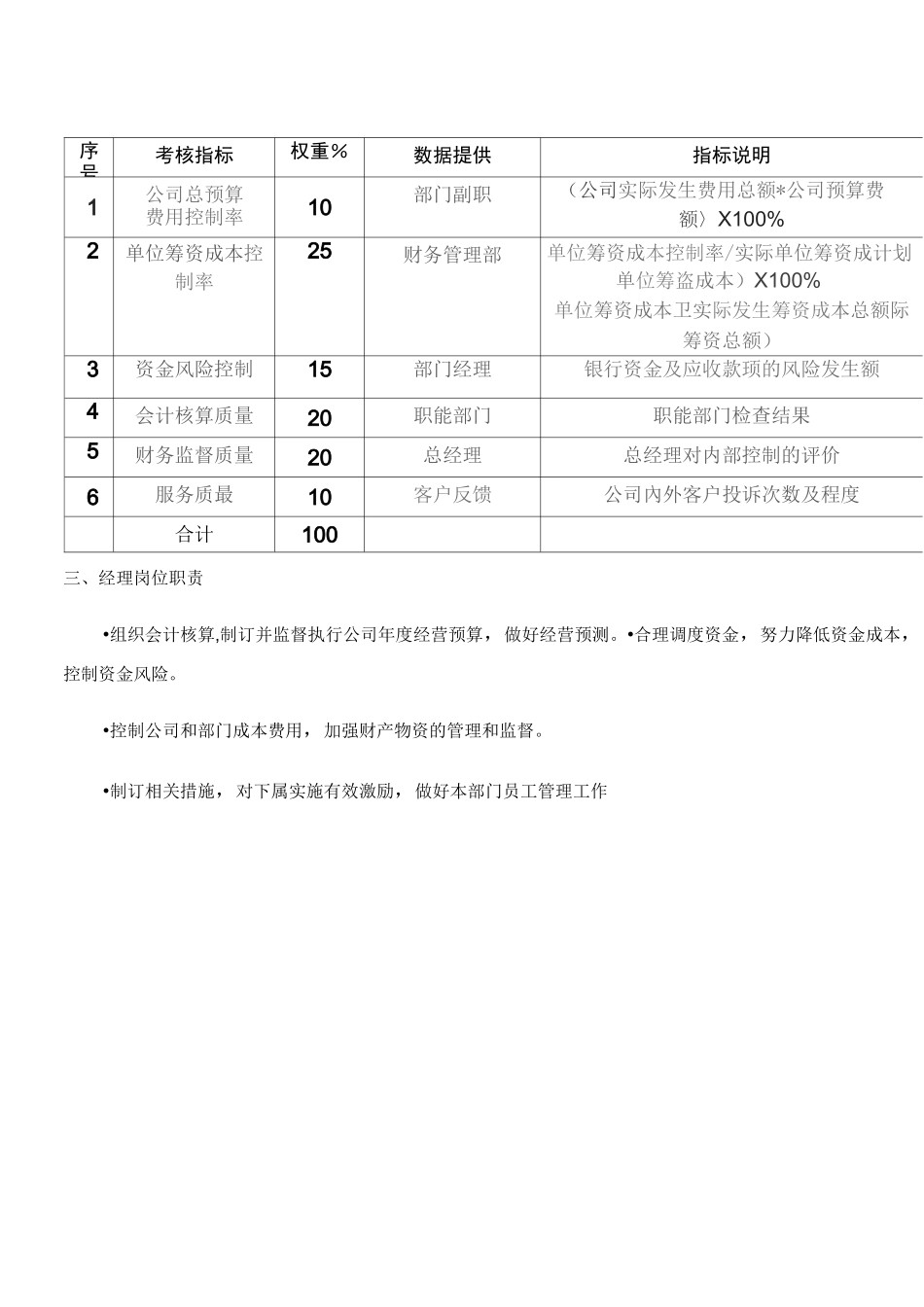 财务部绩效考核指标――KPI绩效指标[1]_第2页