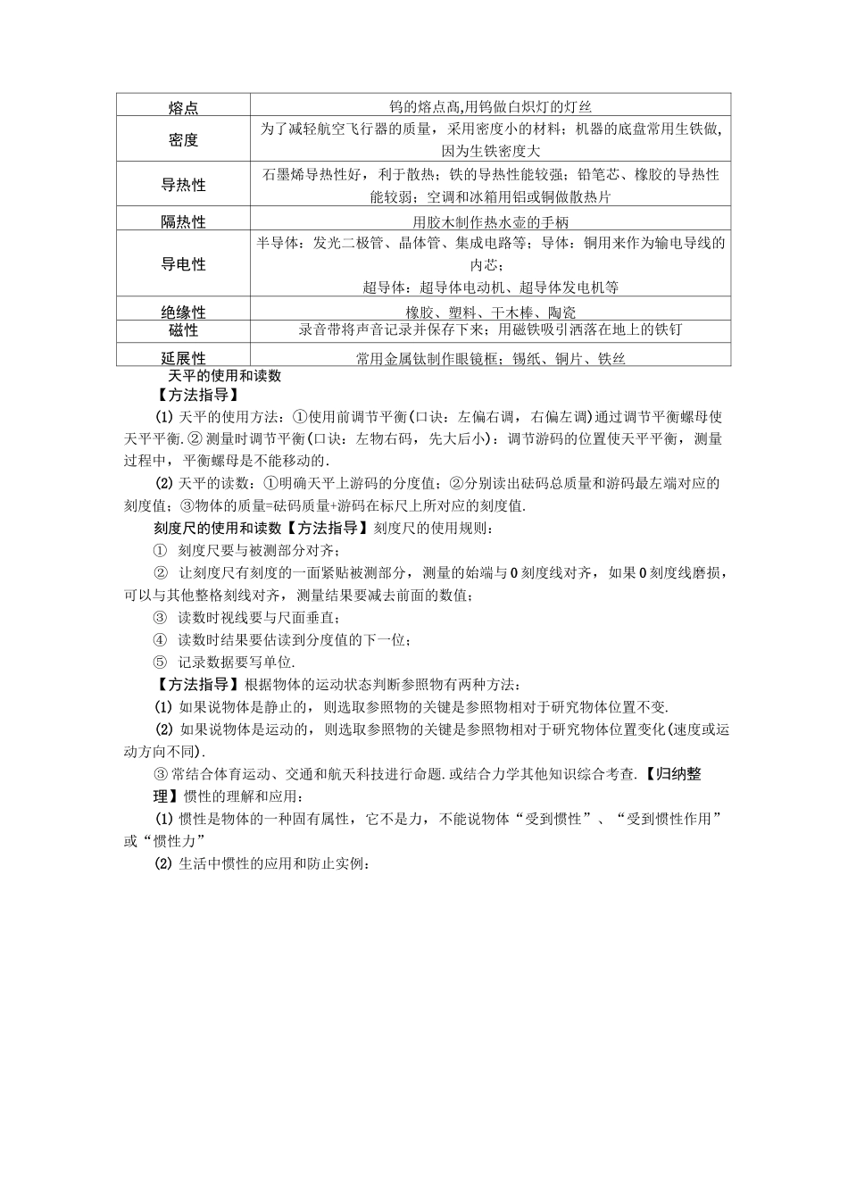 中考物理易混淆知识总结_第3页