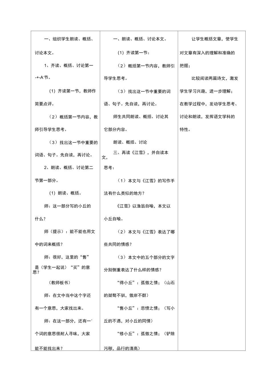 《钴鉧潭西小丘记》教学案_第3页