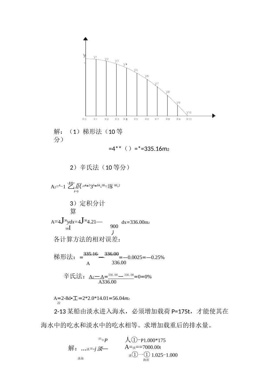 船舶静力学作业题答案_第3页