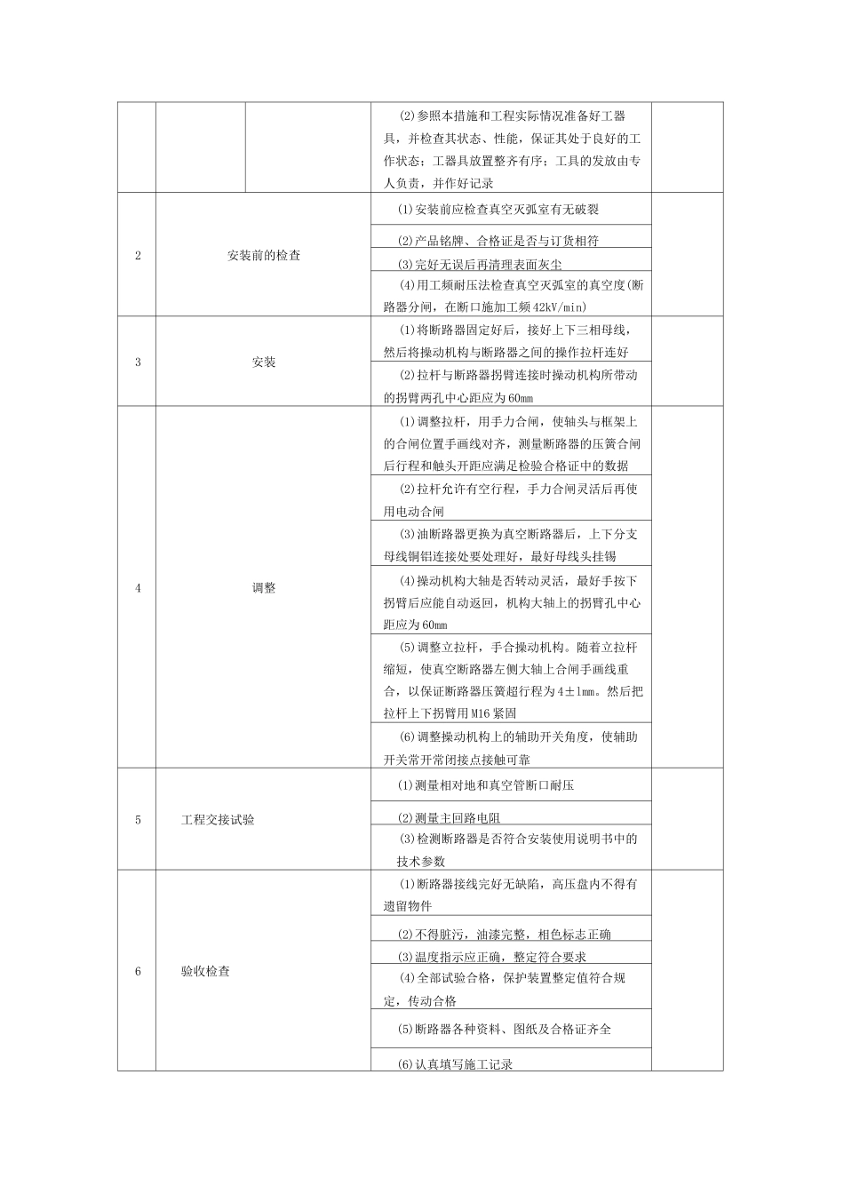 10KV断路器安装施工四措_第2页