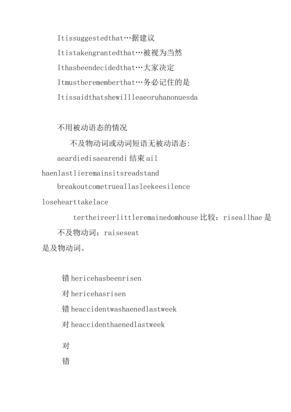 高中英语语法总结大全-动词的语态_第3页