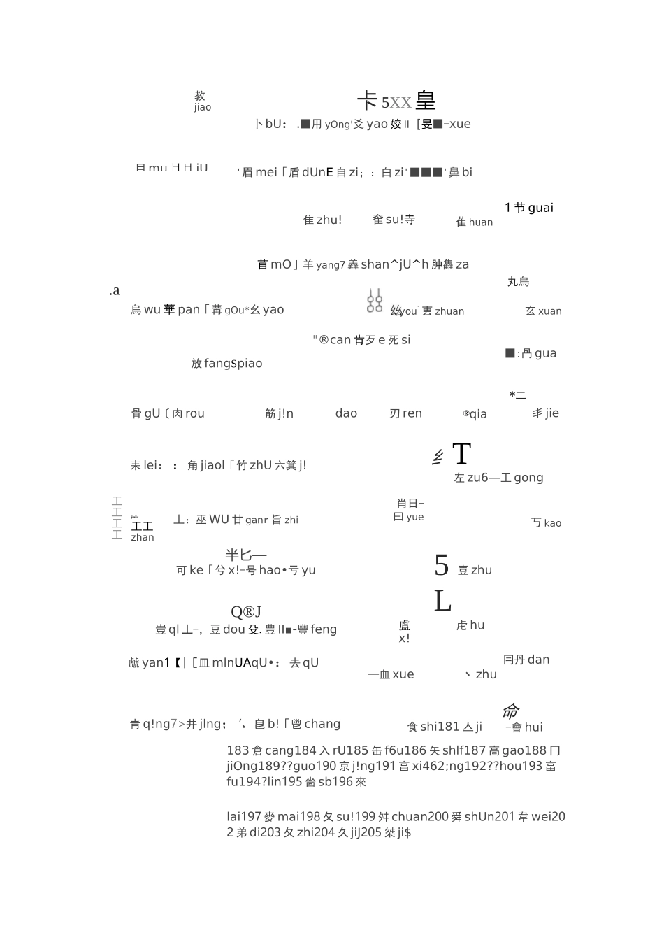 《说文解字》五百四十部首小篆体带拼音 可编辑_第2页