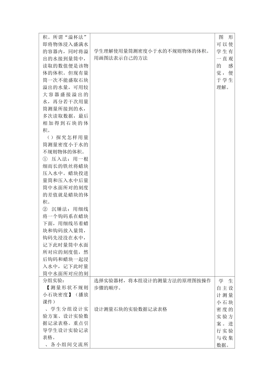 《测量物质的密度》教学设计_第3页