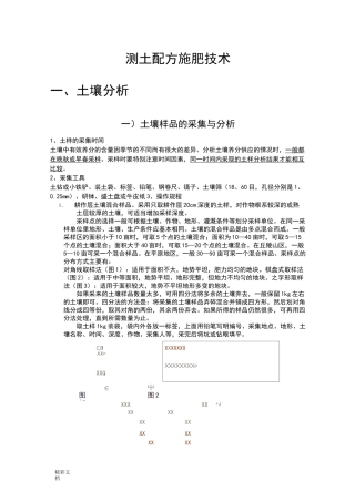 测土配方施肥技术
