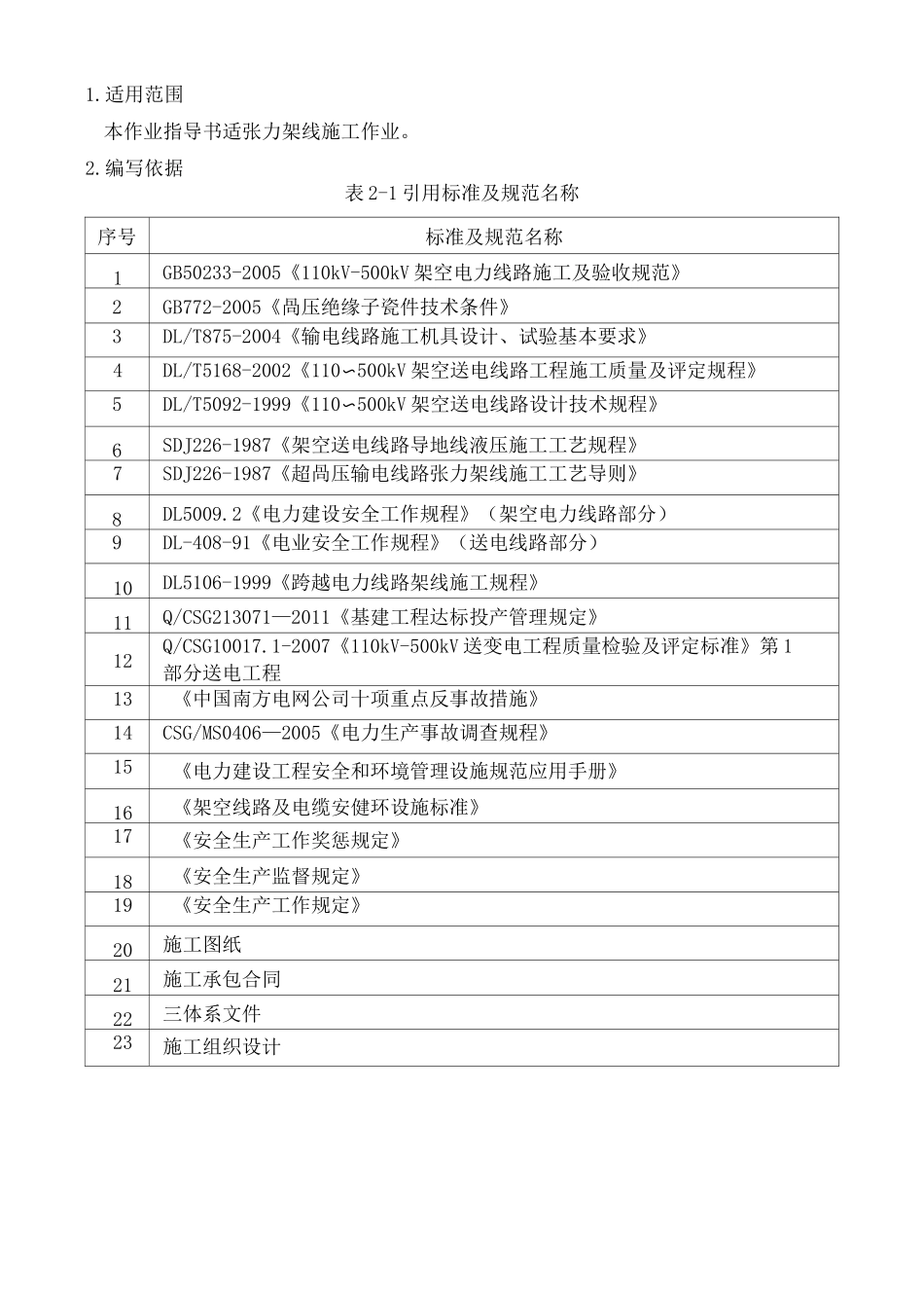 南方电网架线施工作业指导书_第2页