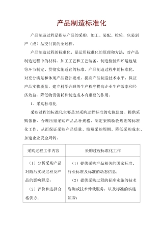 《产品制造标准化》