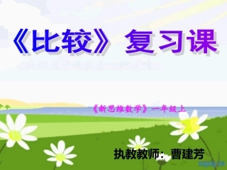 《比较》复习课