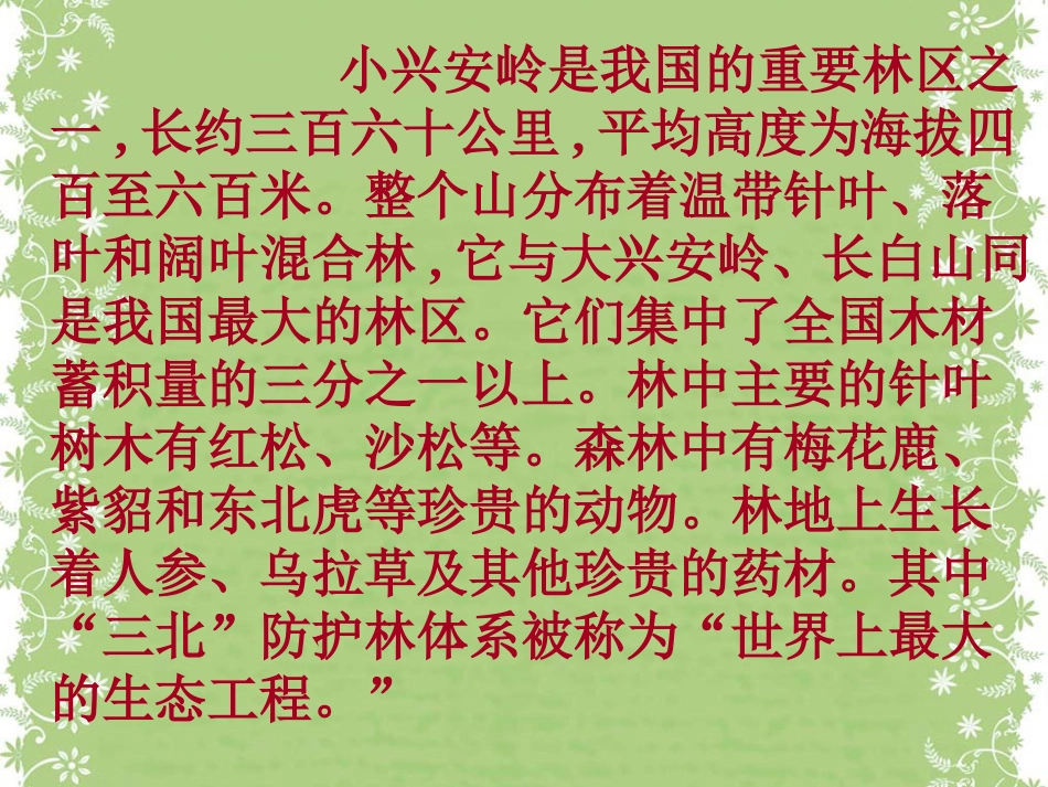 《美丽的小兴安岭》上课_第3页