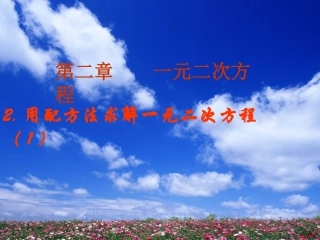 配方法解一元二次方程1