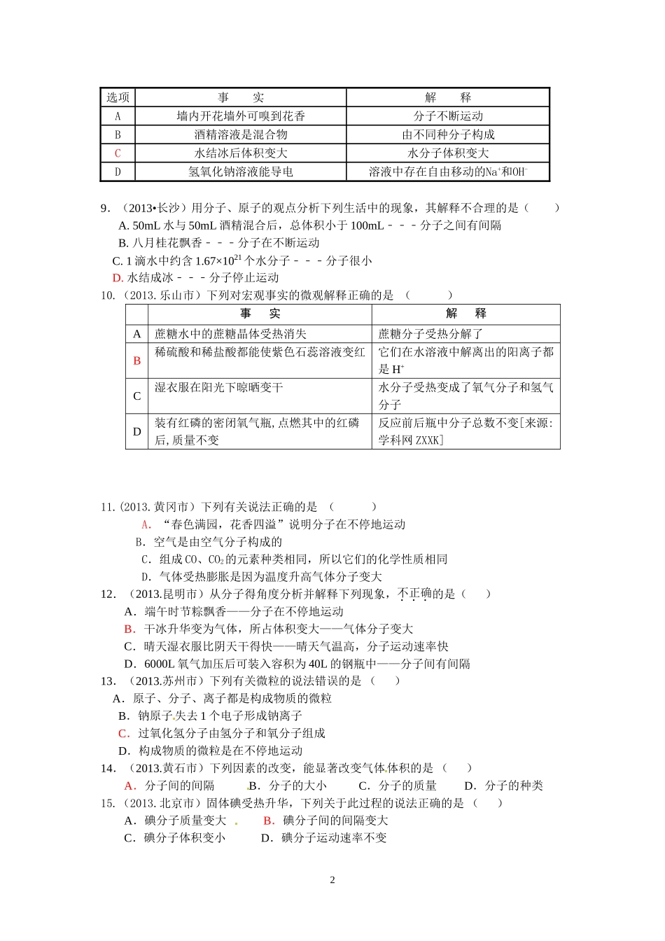2013物质构成的奥秘_第2页