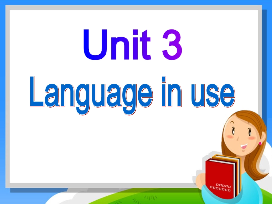 外研版七年级英语下册Module3Unit3_第3页