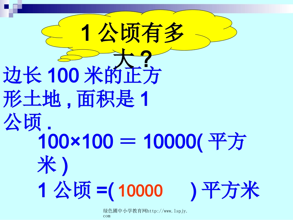 人教版三年级数学下册《公顷、平方千米》PPT课件_第3页