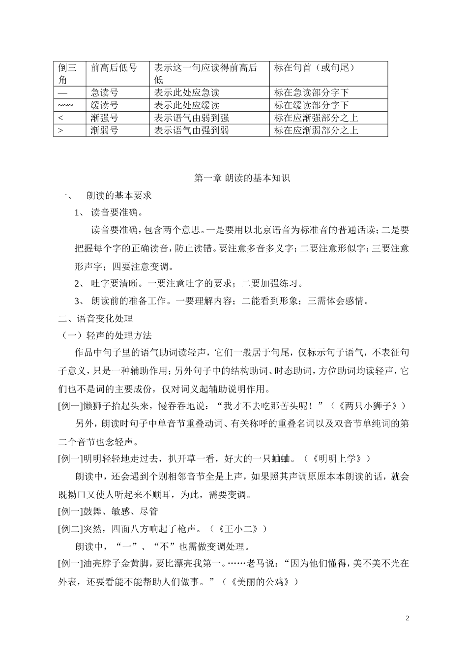朗读技巧及训练_第2页