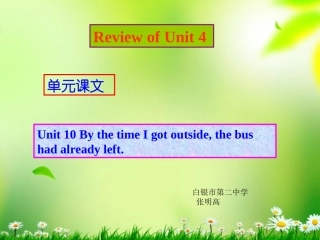 冀教版九年级英语复习课件张明高