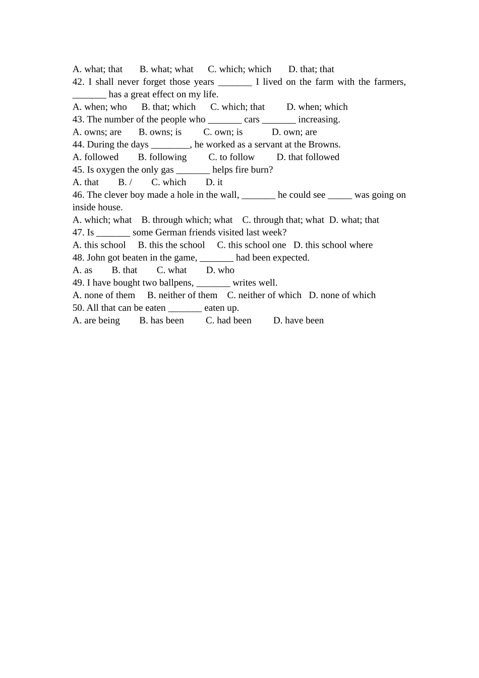 定语从句练习_第3页