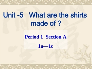 人教版新目标九年级Unit5SectionA1a-1c课件