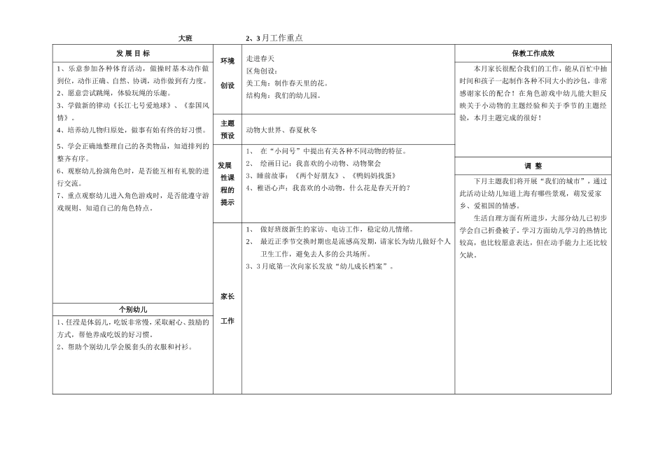 大班下23月计划_第1页
