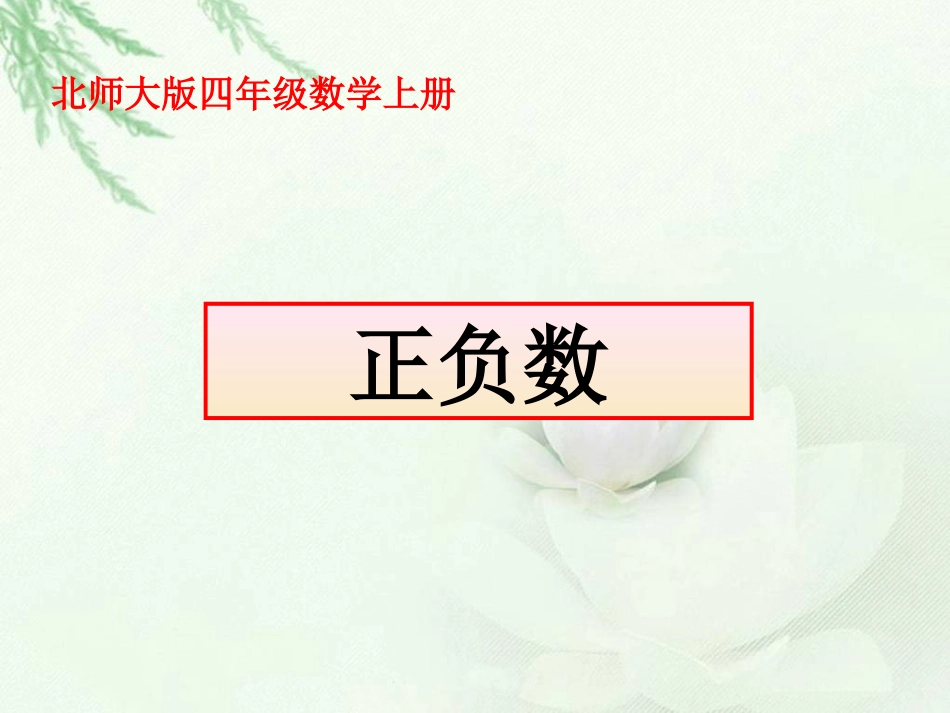 数学课件正负数_第1页