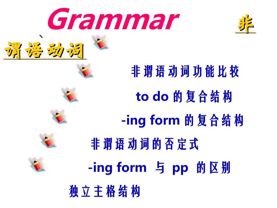 高三英语复习资料语法课件非谓语动词_第1页