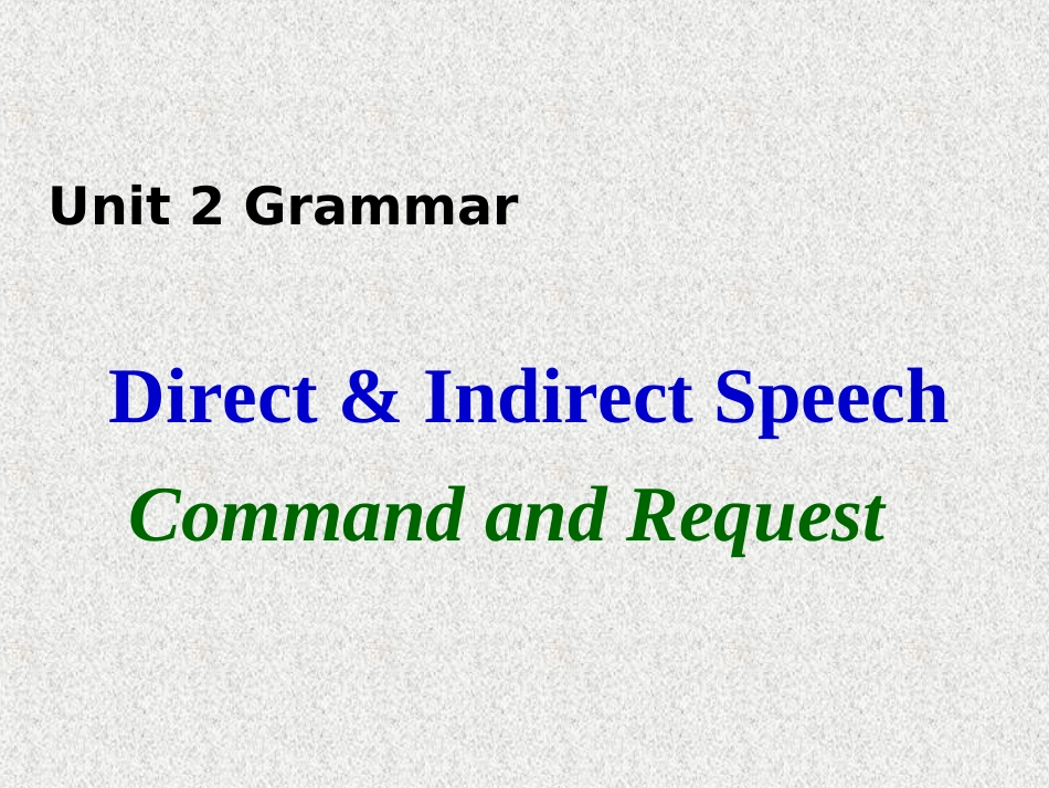 人教英语必修一同课异构课件：SectionCGrammar1_第2页