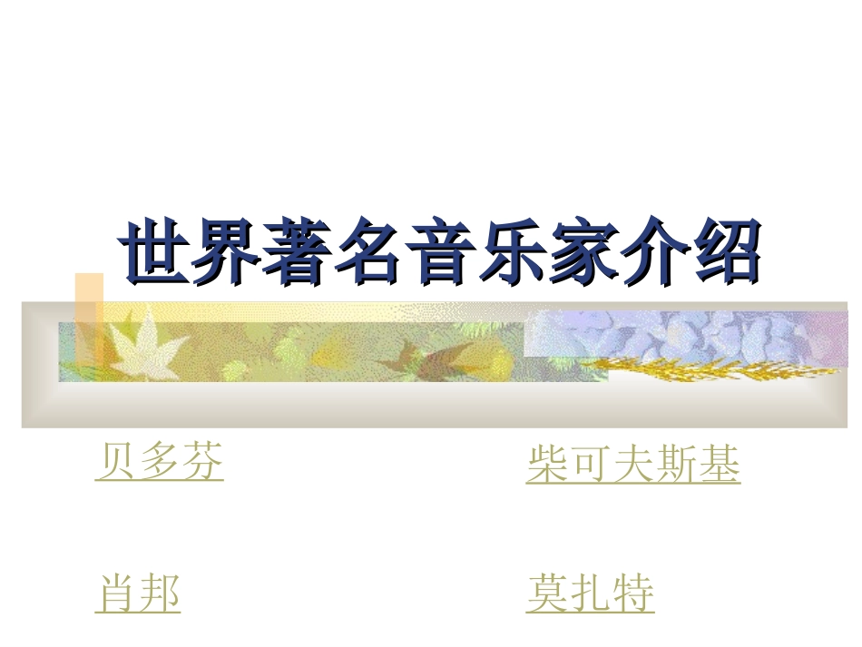 世界著名音乐家介绍_第2页
