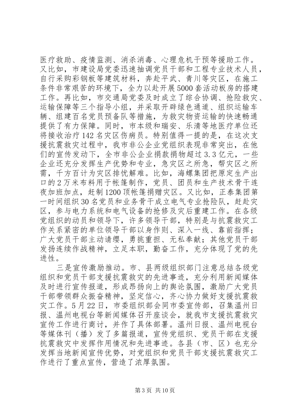 支援救灾工作座谈会讲话发言_第3页