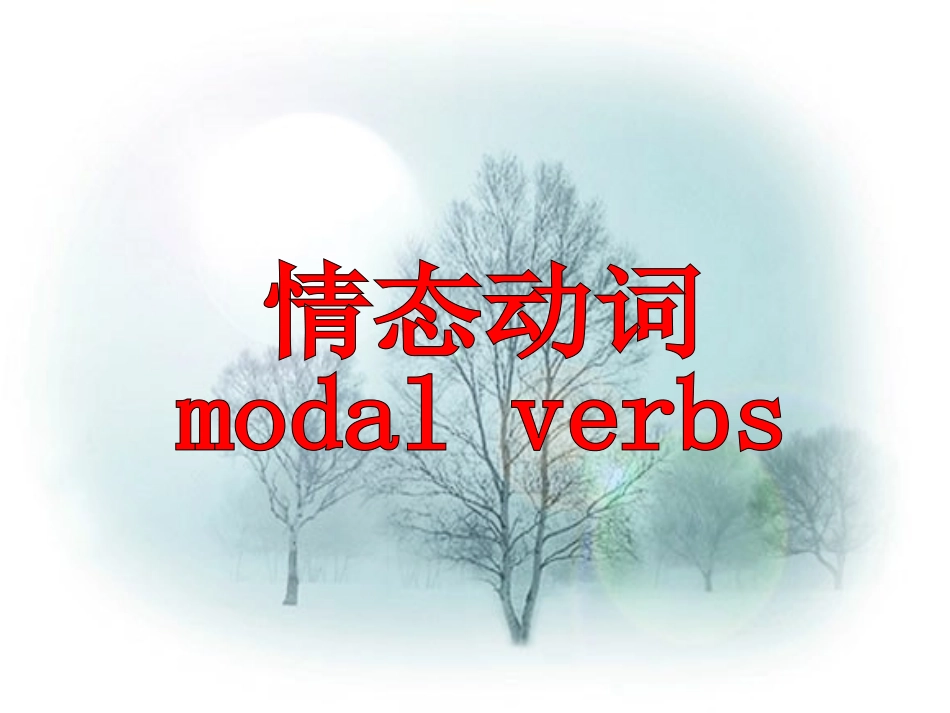 情态动词 (2)_第1页